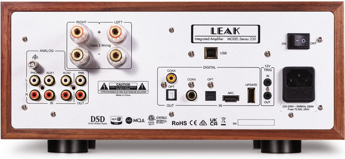 LEAK Stereo 230 Walnoot achterkant