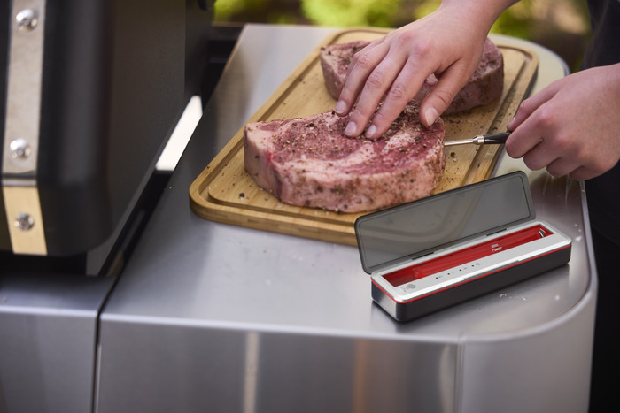 Weber Bluetooth/Wifi Smart Draadloze Thermometer product in gebruik
