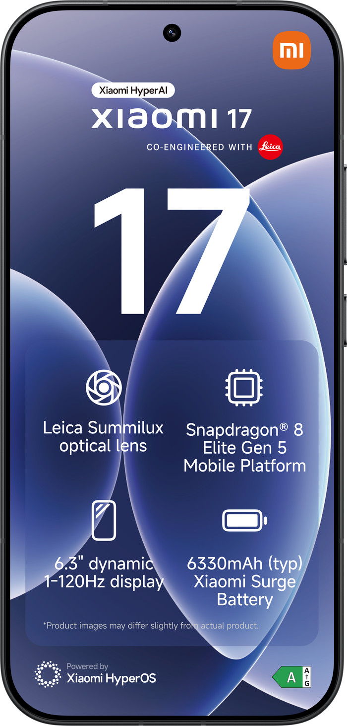 Xiaomi 17 512GB Zwart 5G voorkant