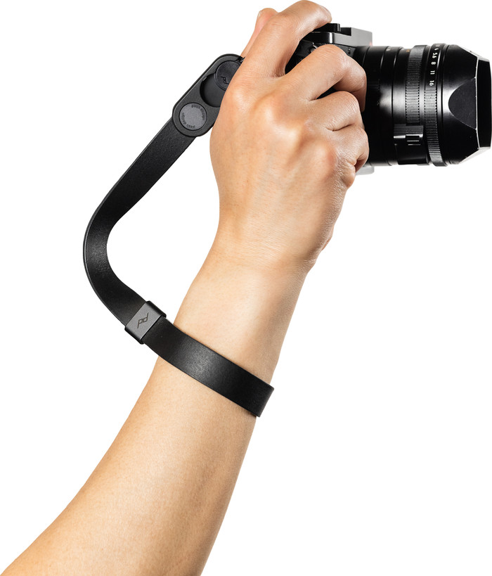 Peak Design Cuff Leather Camera Wristband Black Main Image