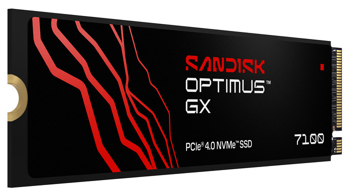 SANDISK Optimus GX 7100 1TB NVMe SSD voorkant