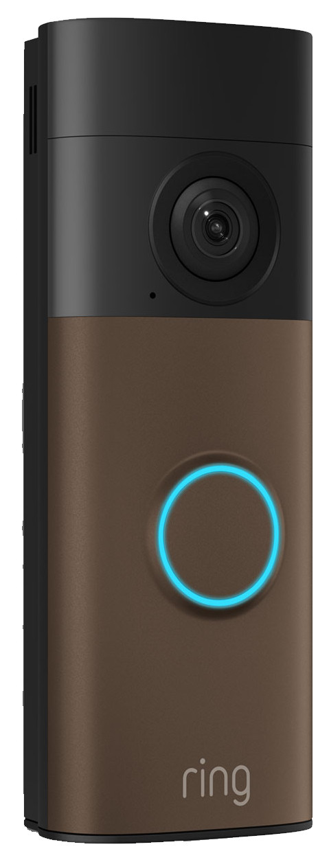Ring Batterij Video Deurbel 2e Generatie Bruin linkerkant
