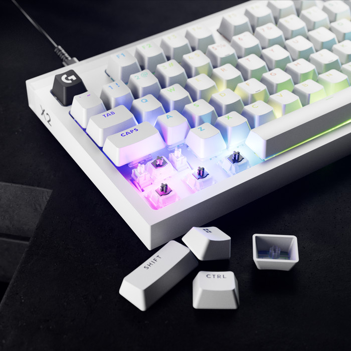 Logitech G PRO X2 RAPID TKL Gaming Toetsenbord Wit Qwerty detail