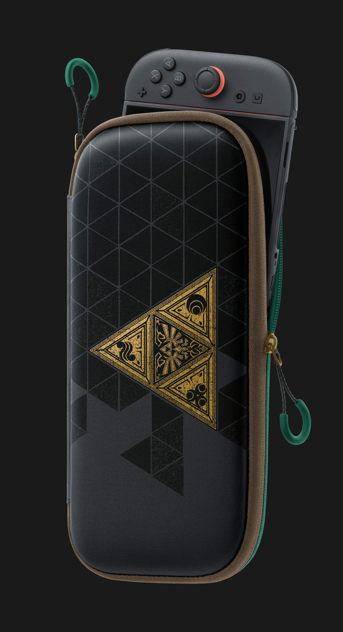 Nintendo Switch 2 Beschermhoes The Legend of Zelda 40th Anniversary Edition product in gebruik
