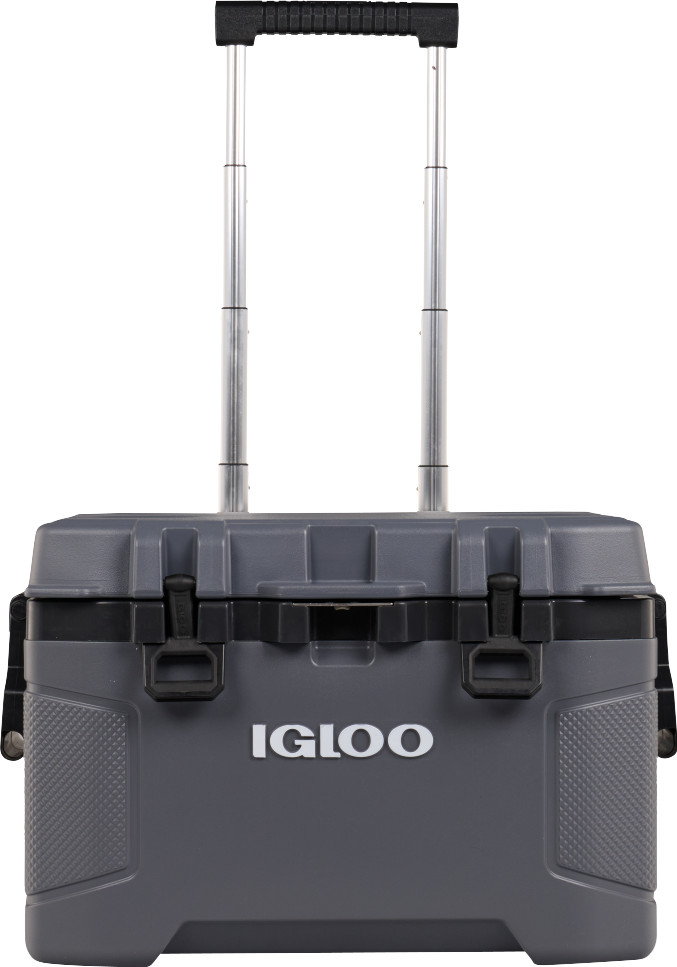 Igloo Trailmate 52 QT Carbonite Roller Cooler front