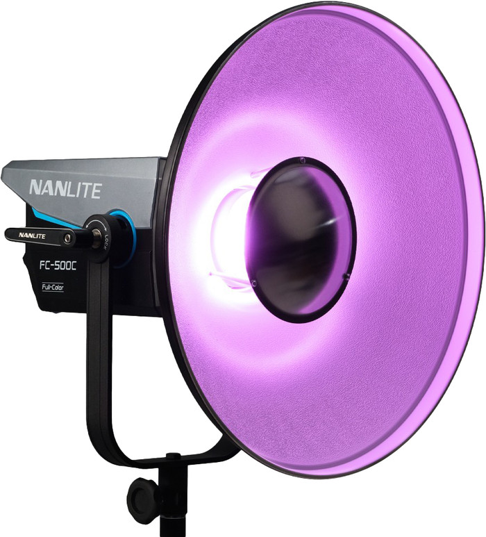 Nanlite BM40 Beauty Dish Reflector product in gebruik
