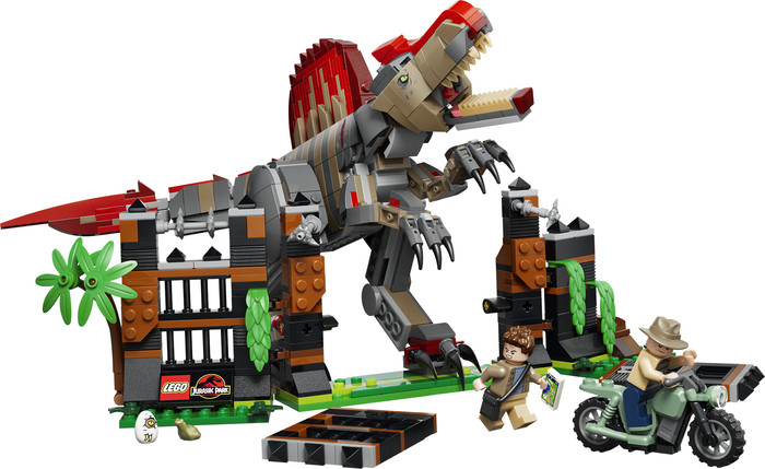LEGO Jurassic World Spinosaurus ontsnapping 77982 Main Image