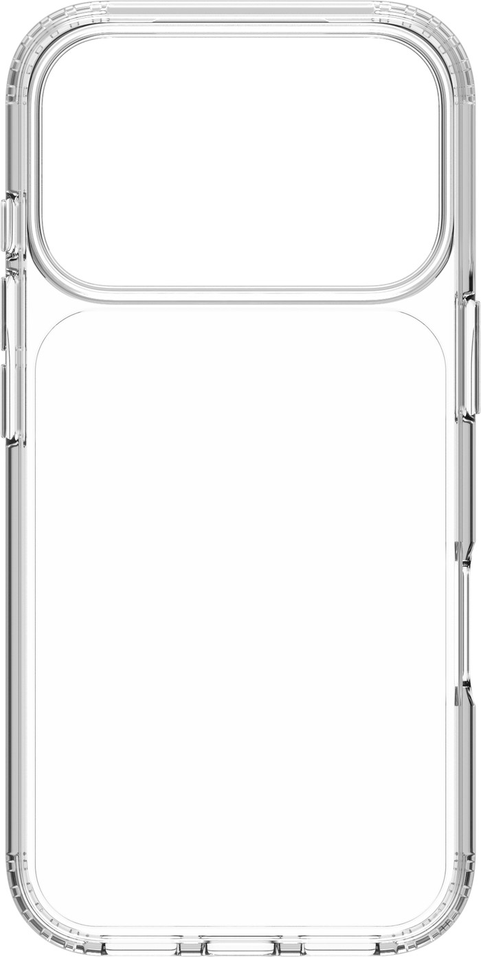 BlueBuilt Protective Back Cover iPhone 17 Pro Transparent + BlueBuilt iPhone 17 Pro Screen Protector Glass back