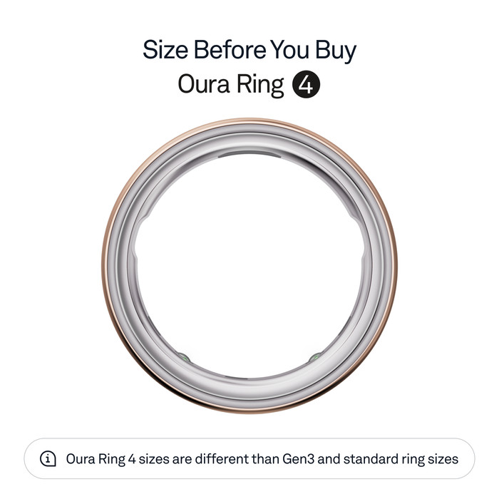 Oura Ring 4 Size 12 Rose Gold visual supplier