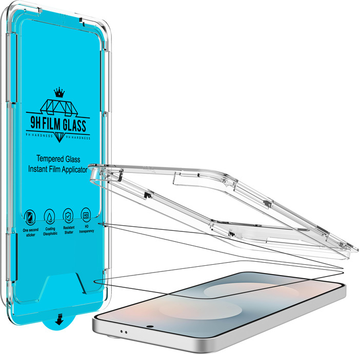 Just In Case Tempered Glass Samsung Galaxy S25 FE Screenprotector rechterkant