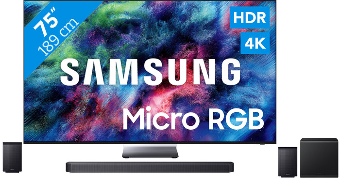 Samsung Micro RGB 75" R95H (2026) + Samsung HW-Q930H (2026) Main Image