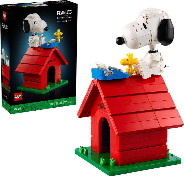 LEGO Ideas Peanuts: Snoopy's Hondenhok 21368 rechterkant