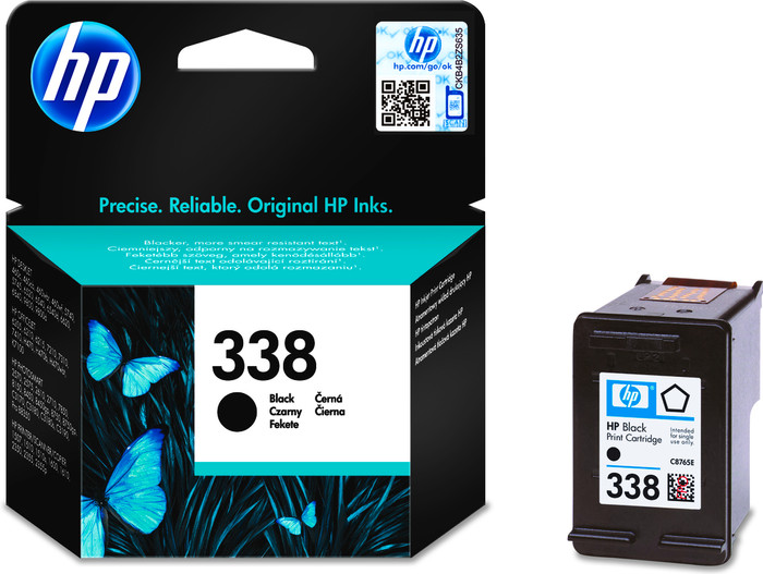 HP 338 Cartridges Zwart Duo Pack verpakking