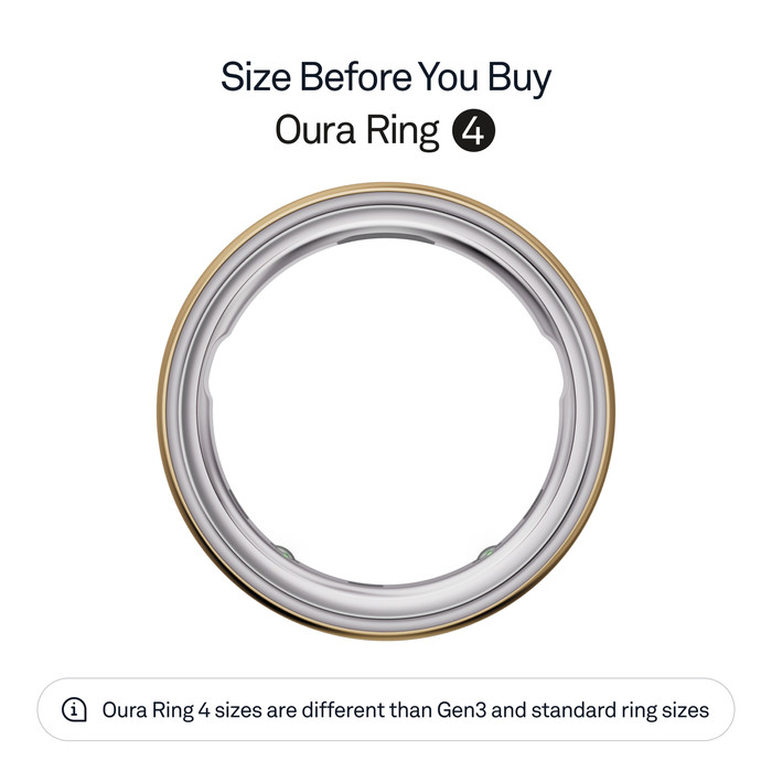 Oura Ring 4 Size 13 Gold visual supplier
