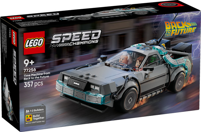 LEGO Speed Champions Tijdmachine uit Back to the Future 77256 verpakking
