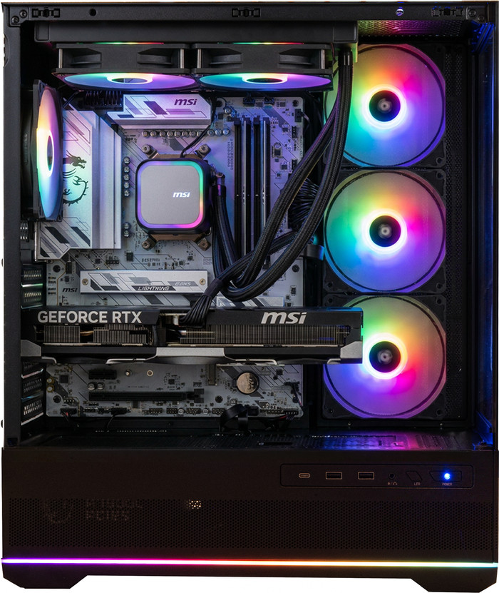 Cobalt x Powered by MSI - Tier 2 - RTX 5070 Ti - Ryzen 7 7800X3D - 32GB - 2TB SSD linkerkant
