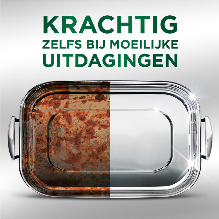 Dreft Vaatwastabletten Platinum All In One  - 96 stuks product in gebruik
