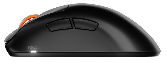 SteelSeries Sensei Pro WL Mini Draadloze Gaming Muis Zwart linkerkant