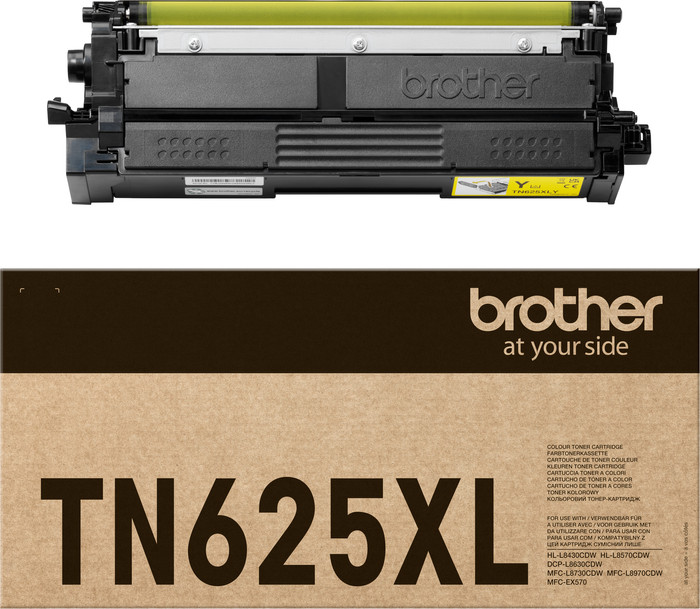 Brother TN-625 XL toner geel verpakking