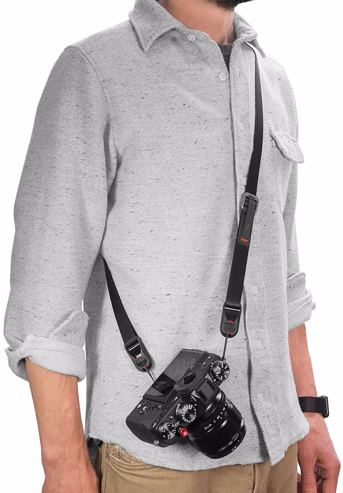 Peak Design Leash Black product in gebruik