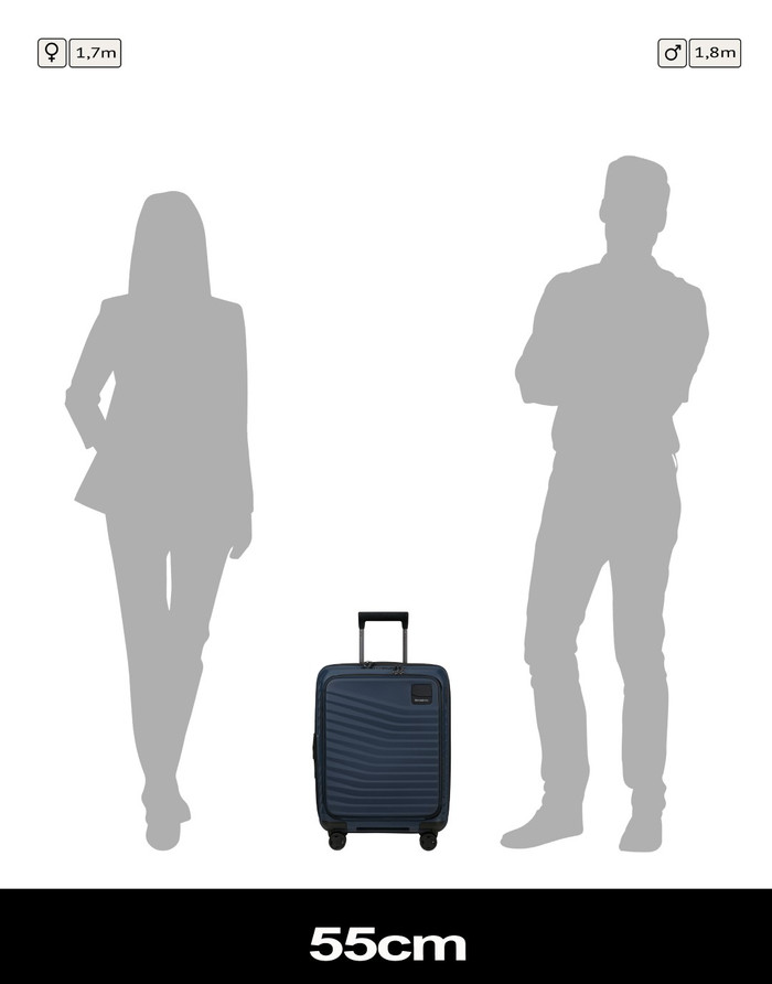 Samsonite Intuo Spinner Easy Access Expandable 55cm Blue visual leverancier
