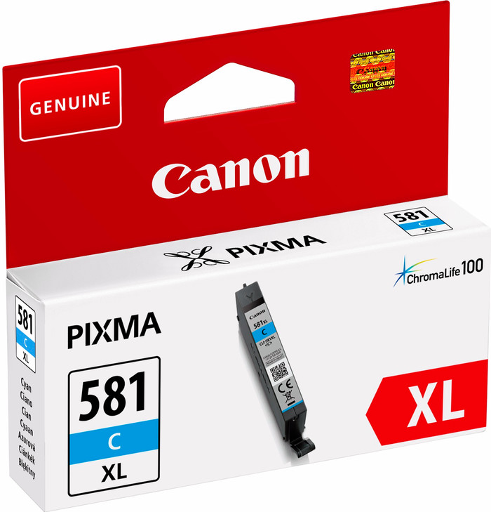 Canon PIXMA TR7650 + 1 set extra XL cartridges verpakking