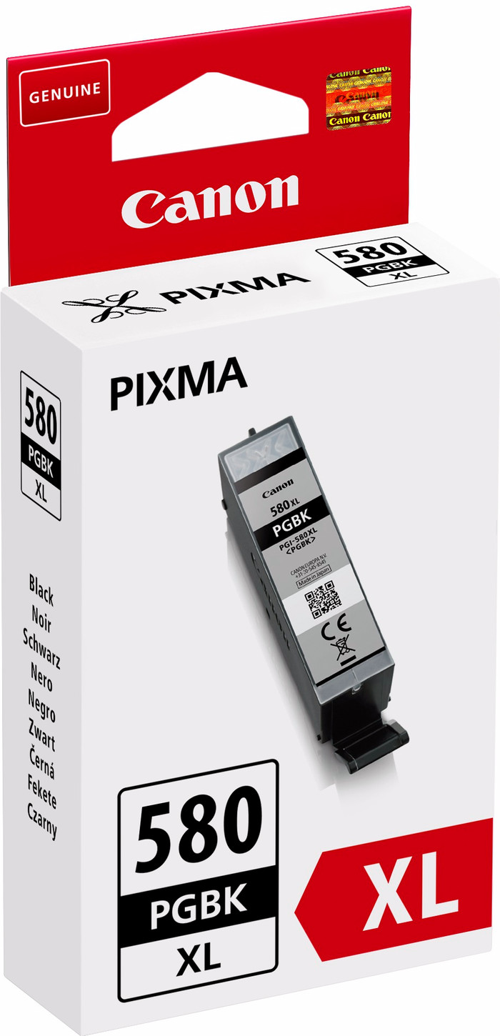 Canon PIXMA TR7650 + 1 set extra XL cartridges verpakking
