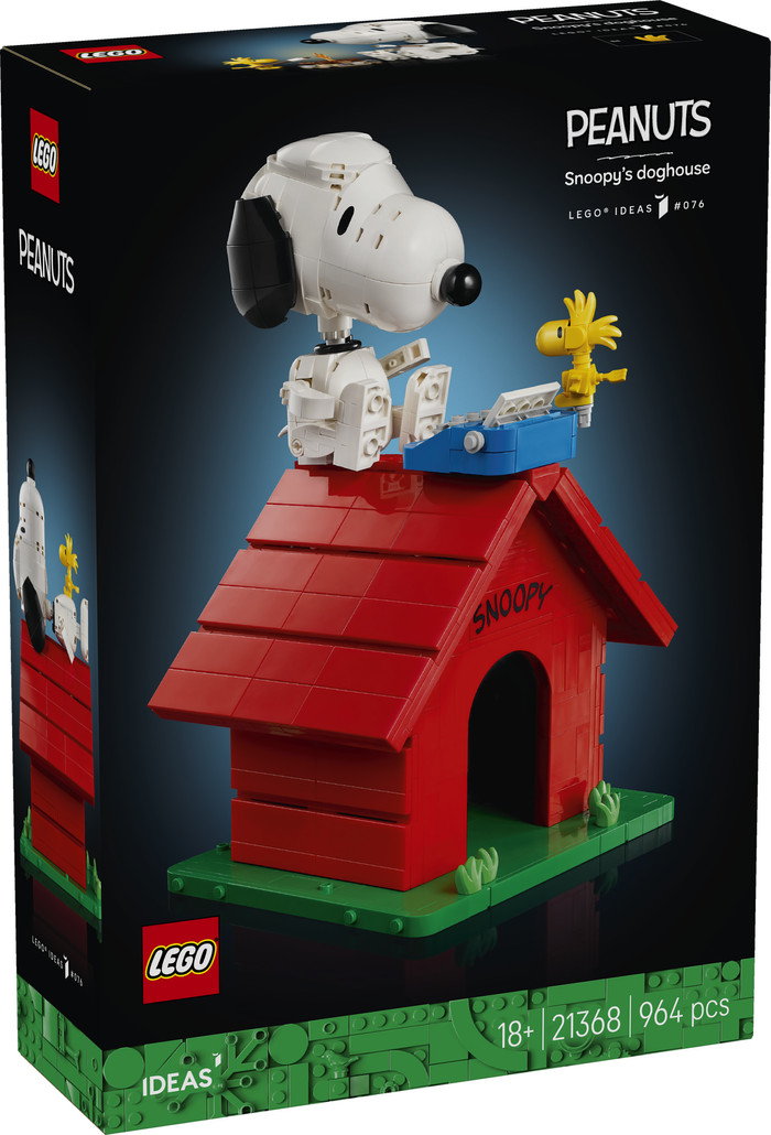 LEGO Ideas Peanuts: Snoopy's Hondenhok 21368 verpakking