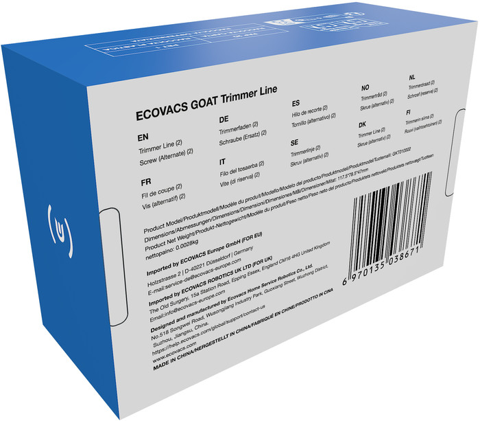 Ecovacs GOAT Trimmer Line verpakking