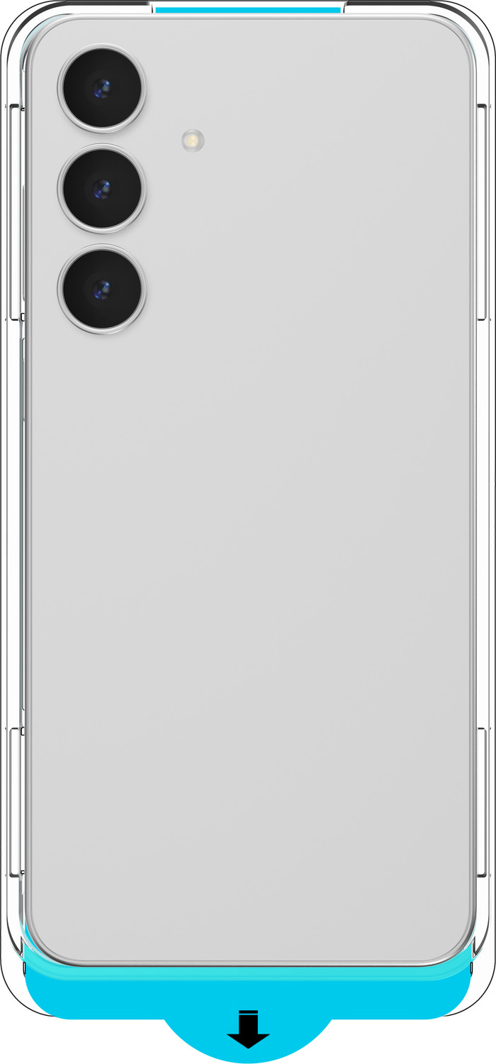 Just In Case Tempered Glass Samsung Galaxy S25 FE Screenprotector achterkant