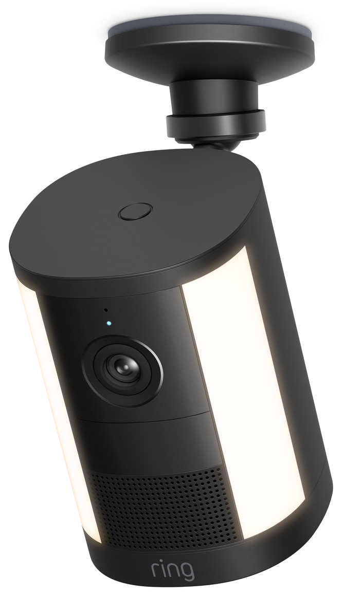 Ring Spotlight Camera 2e Generatie Batterij Zwart rechterkant