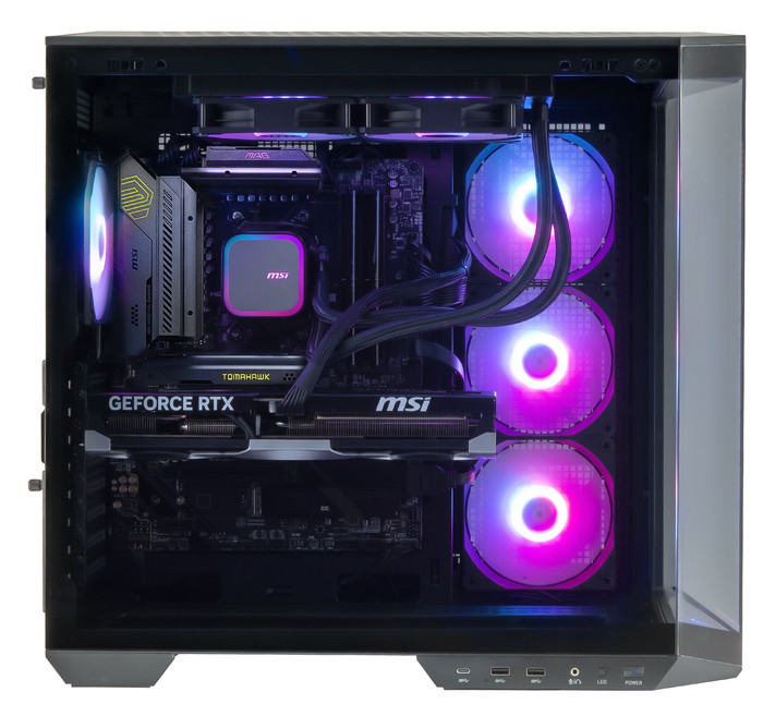 Cobalt x Powered by MSI - Tier 3 - RTX 5080 - Ryzen 7 9800X3D - 64GB - 4TB SSD linkerkant