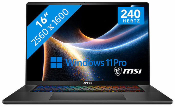 MSI Stealth 16 AI+ Copilot+ PC B3WF-046NL Main Image