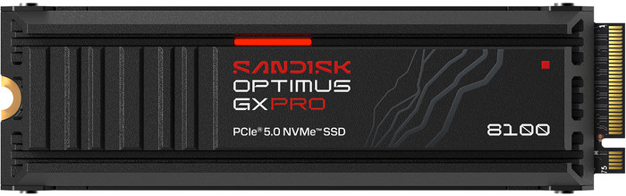 SANDISK Optimus GX PRO 8100 4TB Heatsink PCIe 5.0 NVMe SSD Main Image