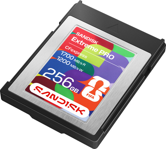 SANDISK FIFA World Cup 2026 Edition 256GB CFexpress Type B rechterkant