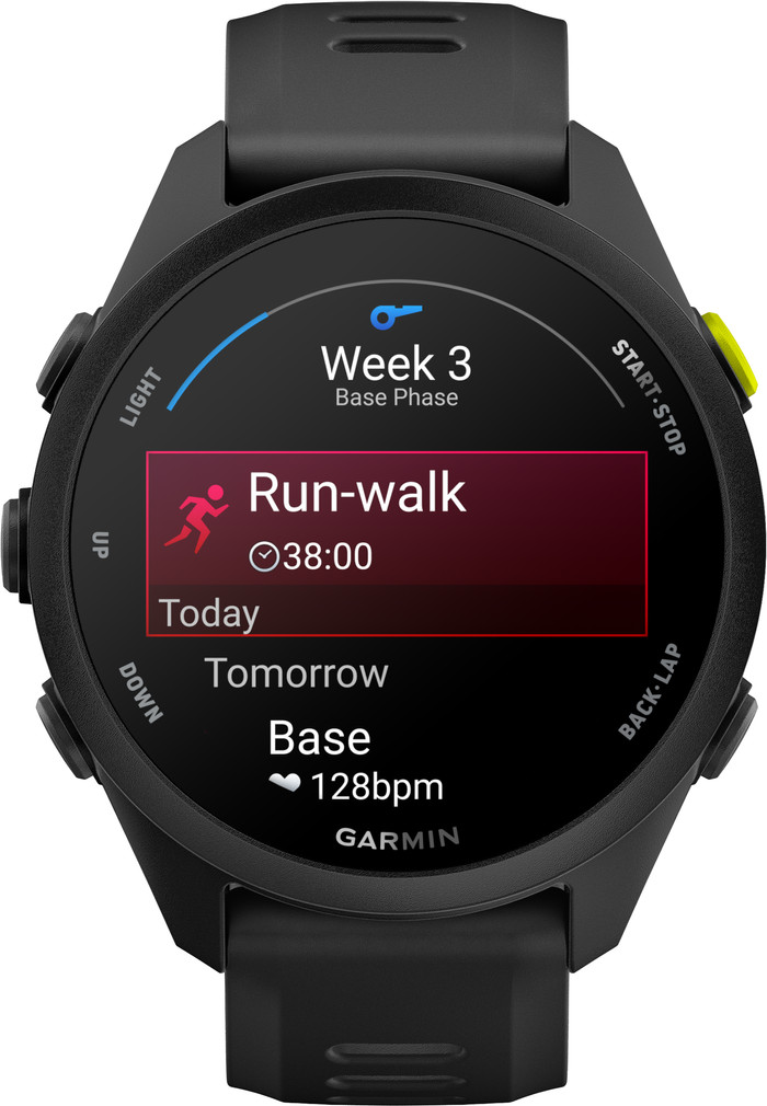 Garmin Forerunner 70 43 mm Zwart voorkant