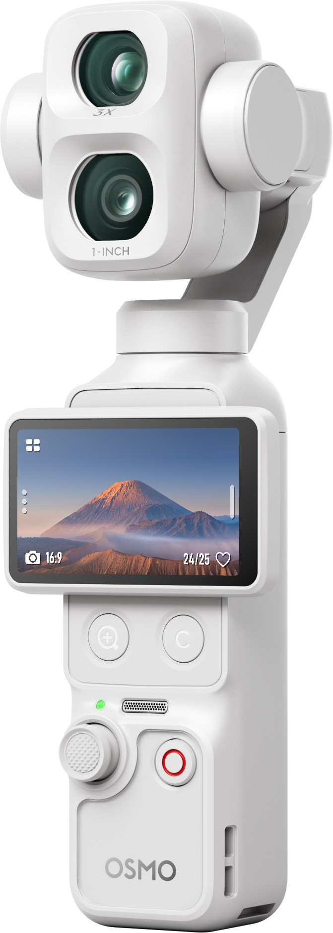 DJI Osmo Pocket 4P (Pro) Wit linkerkant