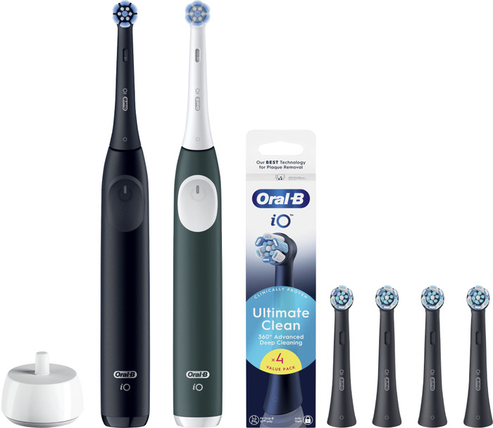 Oral-B iO 2 Duo Pack Black and Green Value Pack Main Image