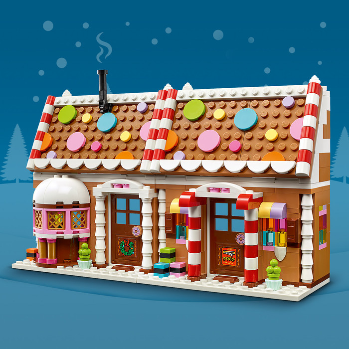 LEGO Winters Peperkoekhuisje 40809 product in gebruik