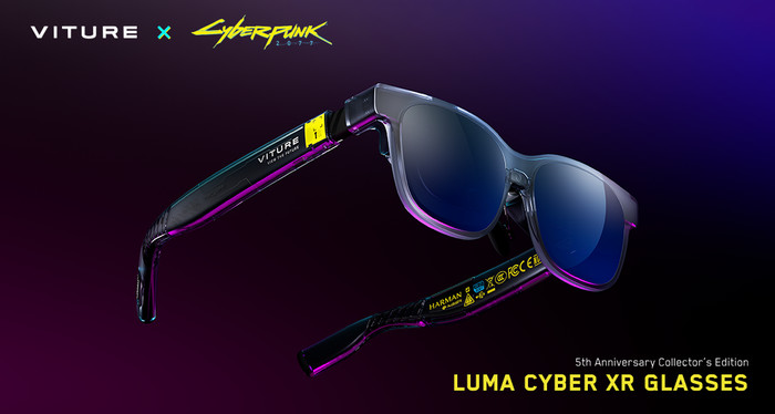 VITURE x Cyberpunk 2077 Luma Cyber XR bril visual leverancier