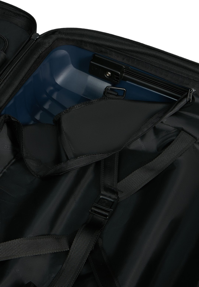 Samsonite Intuo Spinner Easy Access Expandable 55cm Blue binnenkant
