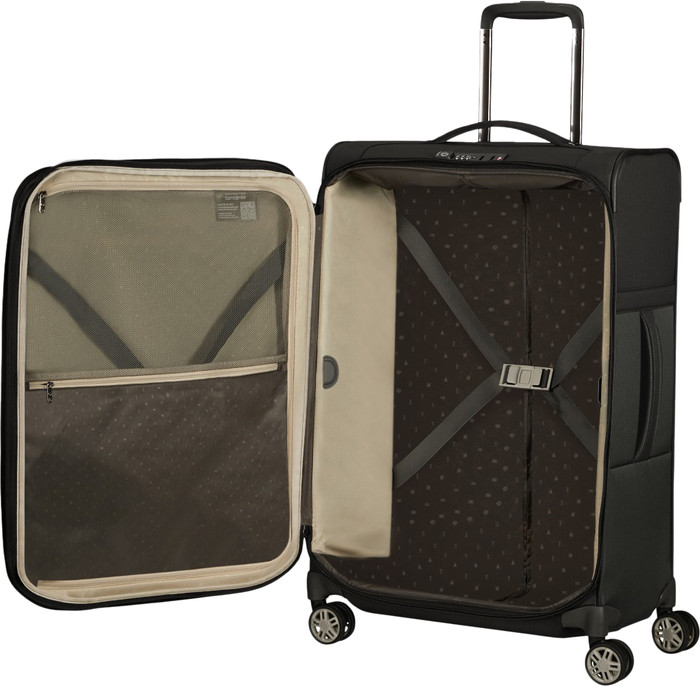 Samsonite Airea Spinner Expandable 67cm Black binnenkant