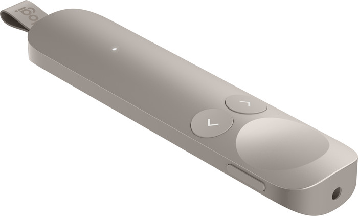 Logitech Spotlight 2 Draadloze Presenter Zand linkerkant