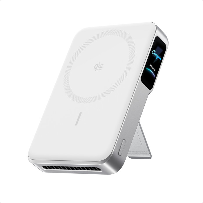 Anker Draadloze Powerbank 10.000 mAh met MagSafe en Qi2 25W Wit Main Image