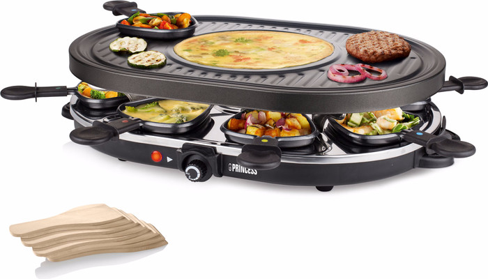 Princess Raclette 8 Oval Grill Party 162700 voorkant