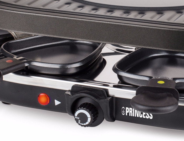 Princess Raclette 8 Oval Grill Party 162700 detail