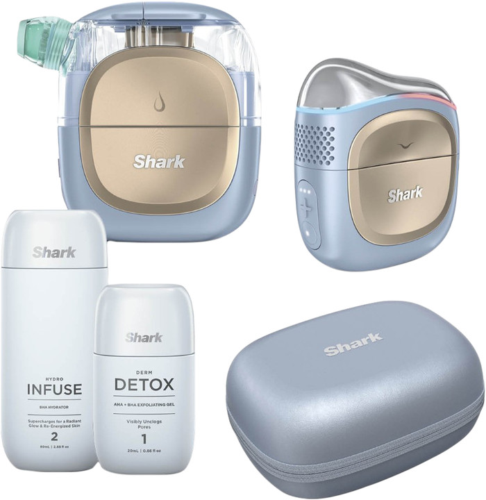 Shark FacialPro Glow + DePuffi FH320EU Blue accessory