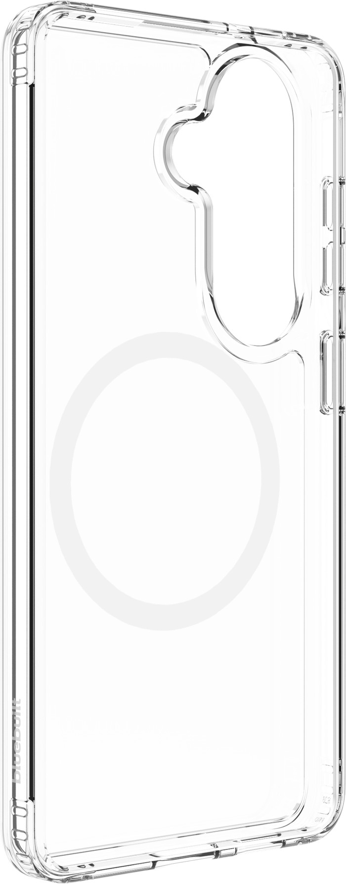 BlueBuilt Protective Back Cover with Magnet Galaxy S26 Transparent left side