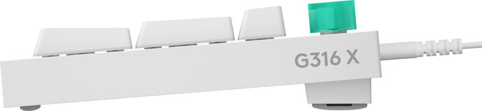 Logitech G316 X 98 Bedrade Gaming Toetsenbord Qwerty Wit rechterkant