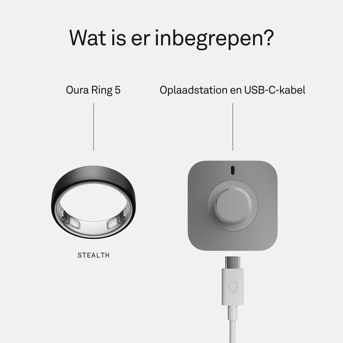 Oura Ring 5 Maat 11 Stealth visual leverancier